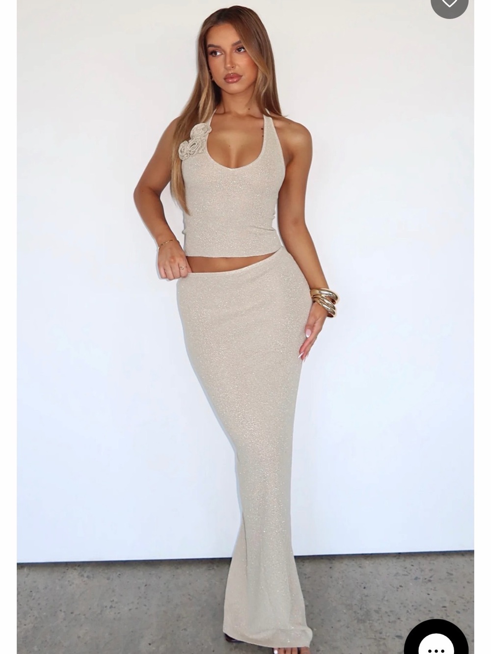 White Fox Boutique Sparkle Knit Set